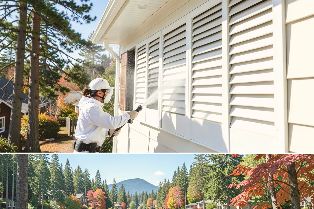Deck & Fence Package in Covington, King County, WA - Clean deck and fence in early summer during a dry window, especially if you plan to seal afterward.