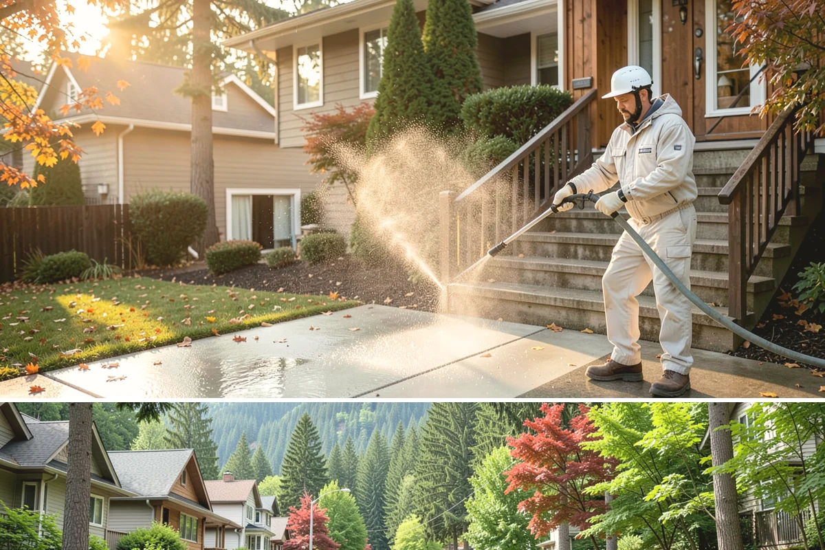 Deck & Fence Package in Darrington, Snohomish County, WA - Clean deck and fence in early summer during a dry window, especially if you plan to seal afterward.
