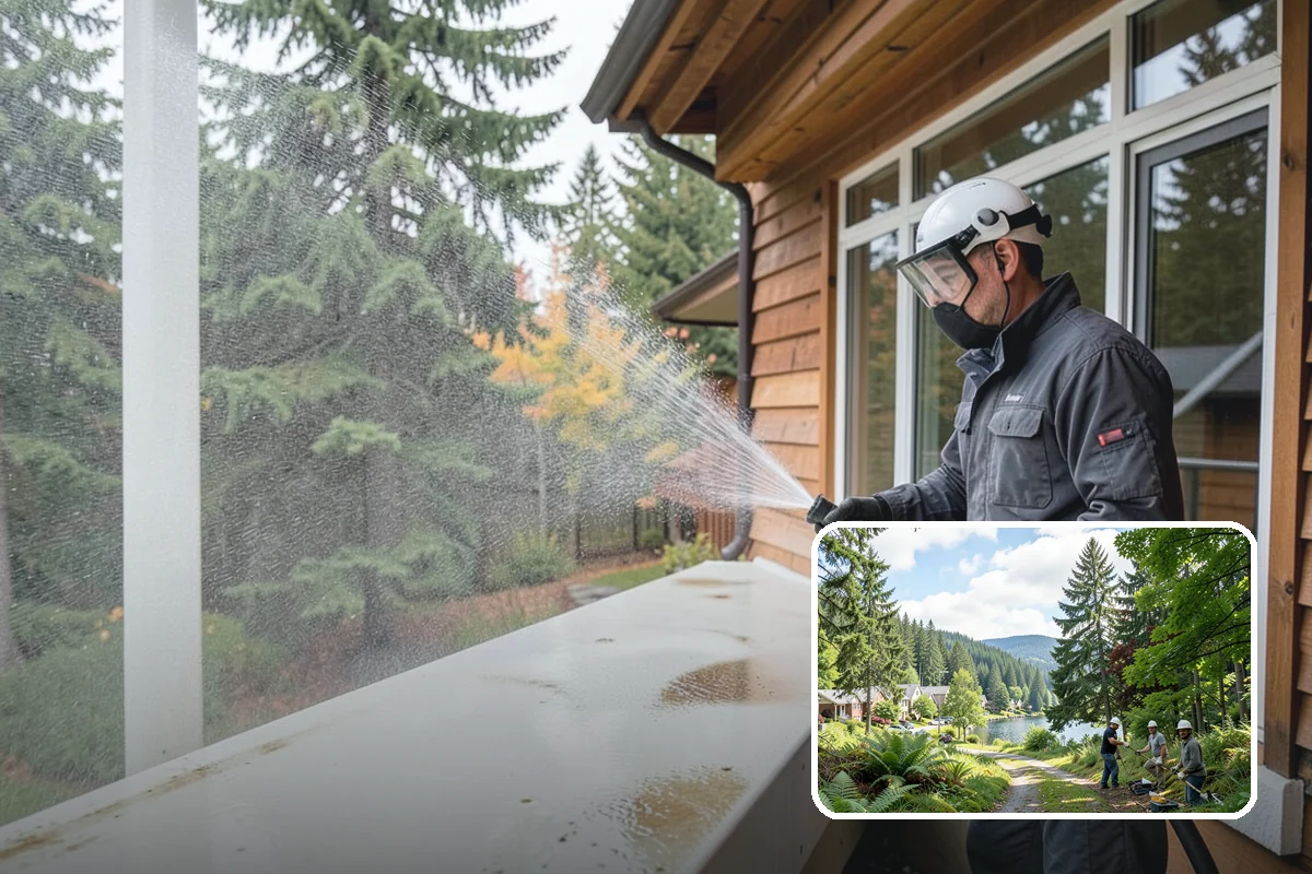 Deck & Fence Package in Lake Forest Park, King County, WA - Matches brightened tone across deck and fence