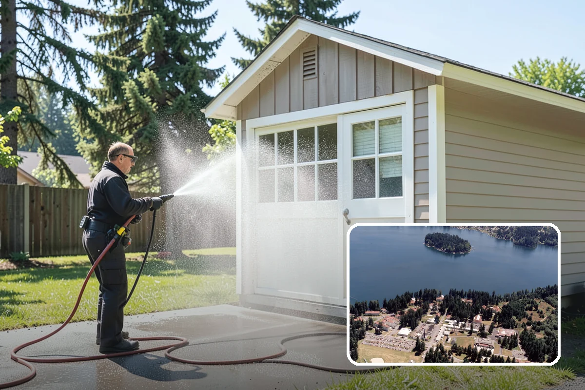 Deck & Fence Package in Lakewood, Pierce County, WA - Matches brightened tone across deck and fence