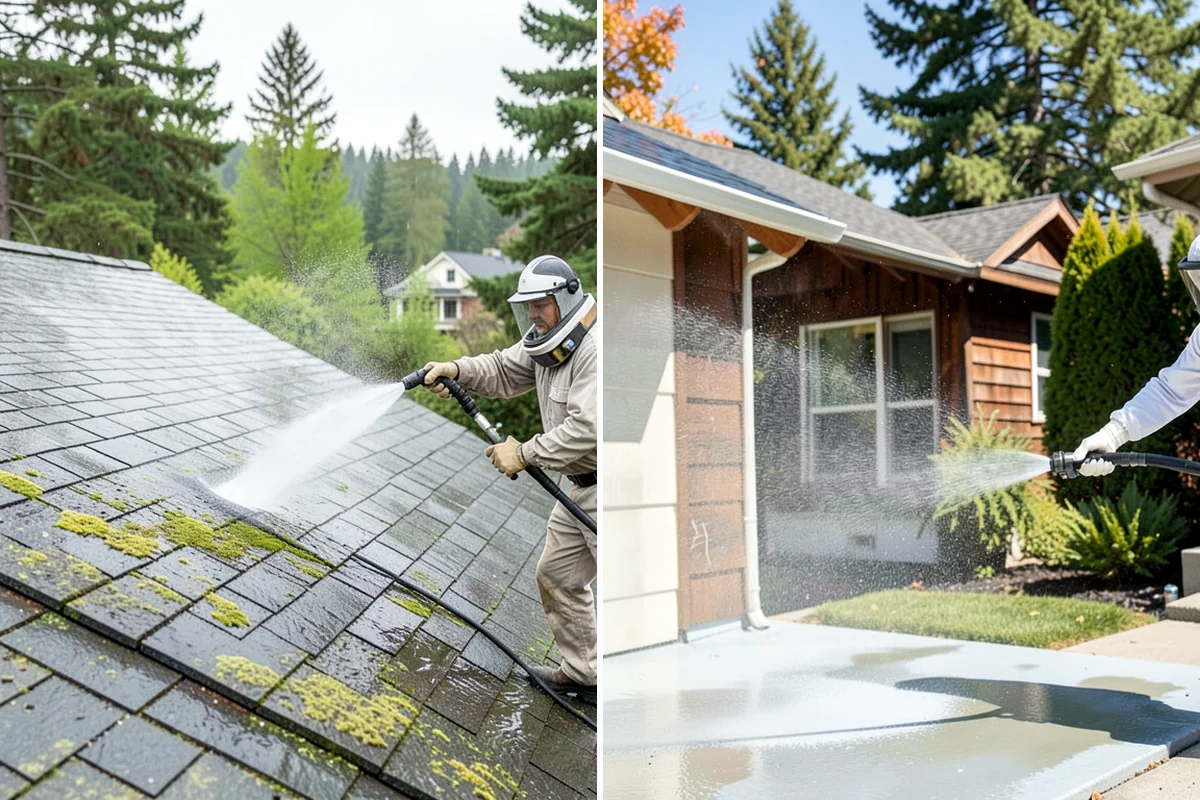 Deck & Fence Package in Lyman, Skagit County, WA - Protect plantings and pre-wet surrounding foliage
