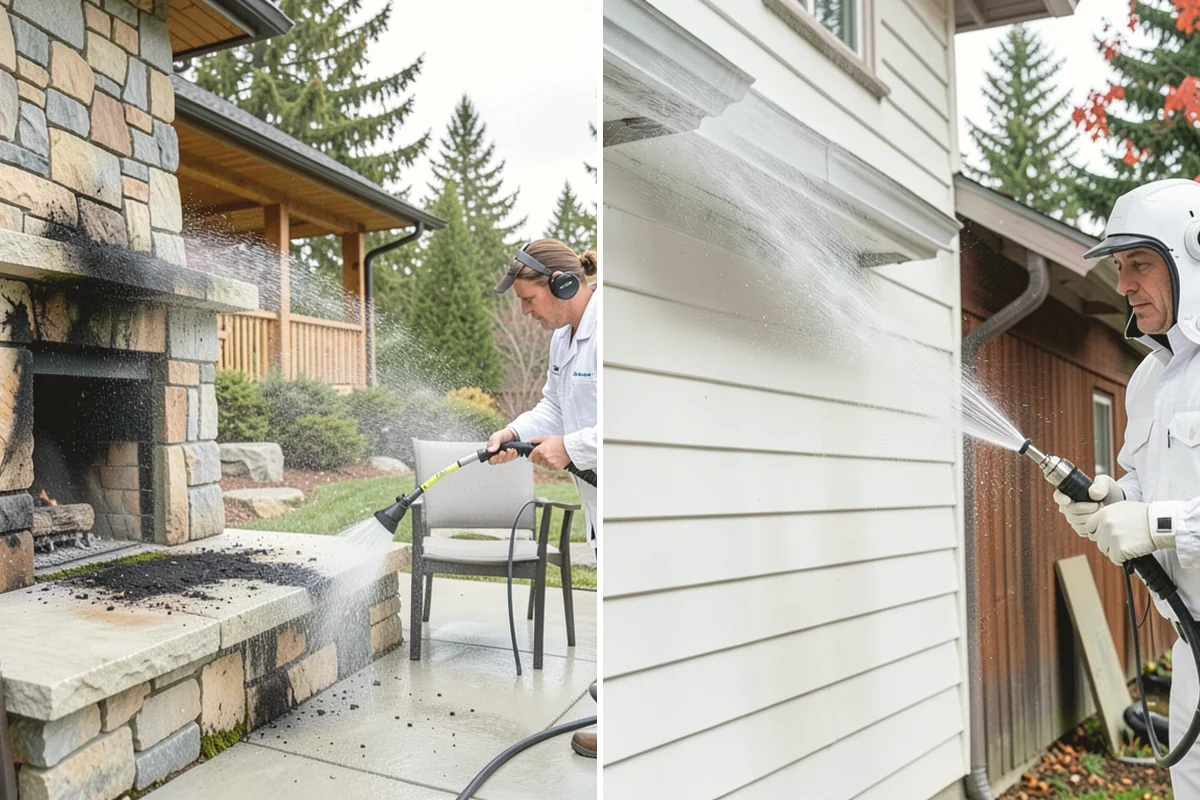 Deck & Fence Package in Mountlake Terrace, Snohomish County, WA - Protect plantings and pre-wet surrounding foliage