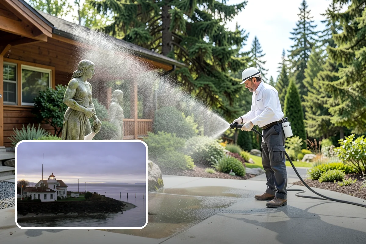 Deck & Fence Package in Mukilteo, Snohomish County, WA - Matches brightened tone across deck and fence