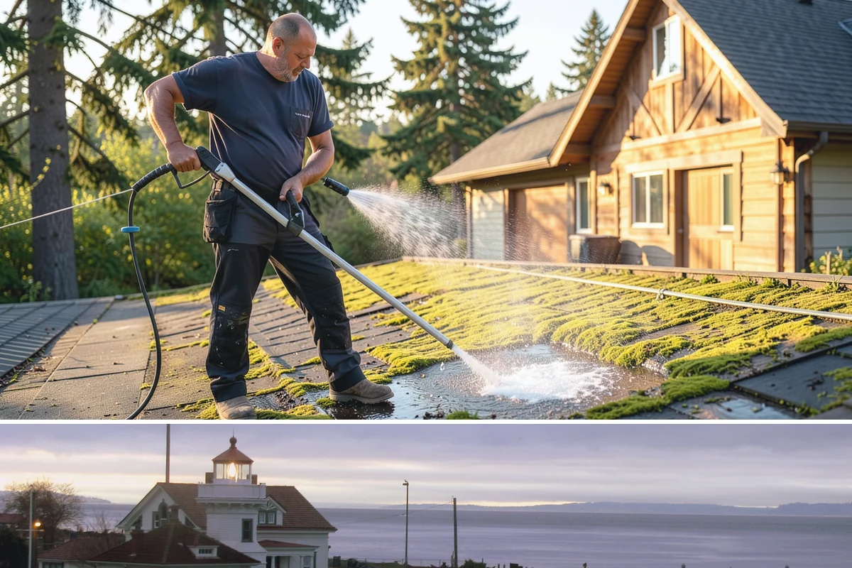 Deck & Fence Package in Mukilteo, Snohomish County, WA - Clean deck and fence in early summer during a dry window, especially if you plan to seal afterward.
