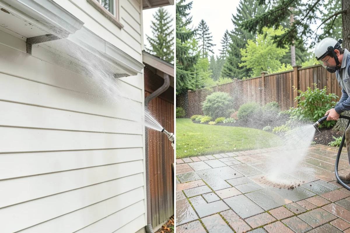 Deck & Fence Package in North Bend, King County, WA - Protect plantings and pre-wet surrounding foliage