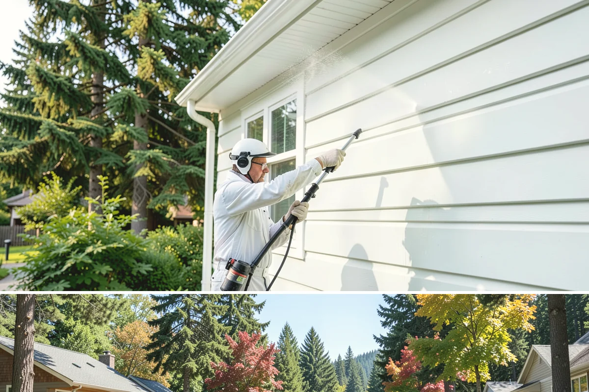 Deck & Fence Package in Orting, Pierce County, WA - Clean deck and fence in early summer during a dry window, especially if you plan to seal afterward.