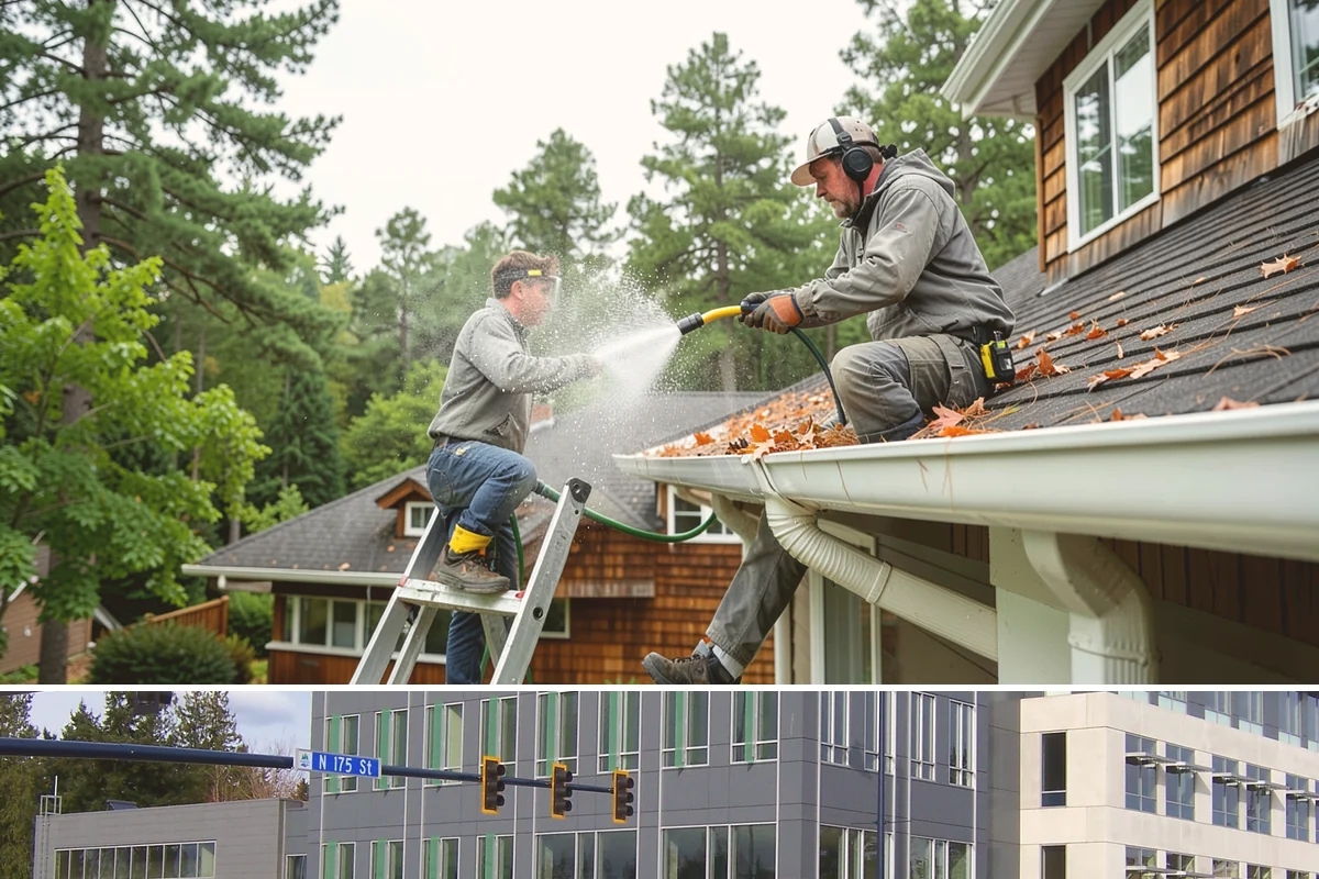 Deck & Fence Package in Shoreline, King County, WA - Clean deck and fence in early summer during a dry window, especially if you plan to seal afterward.
