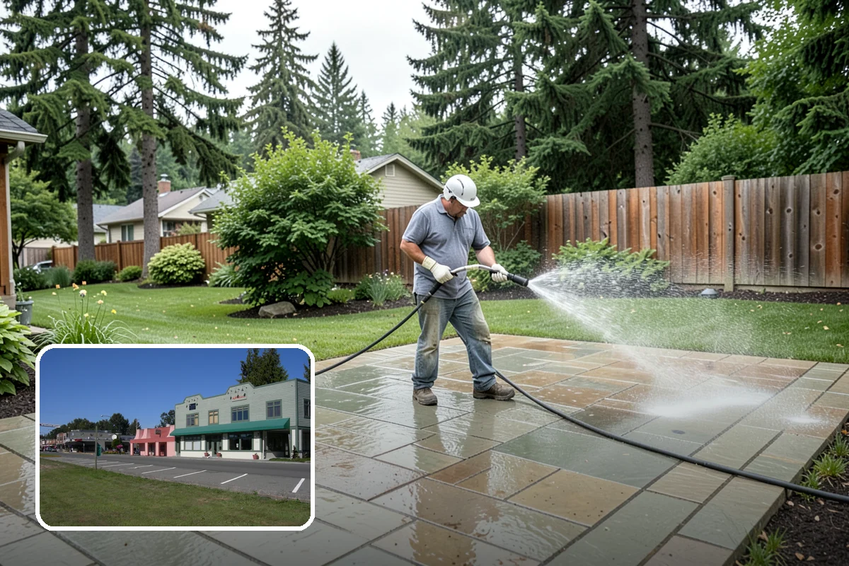 Deck & Fence Package in Snoqualmie, King County, WA - Matches brightened tone across deck and fence