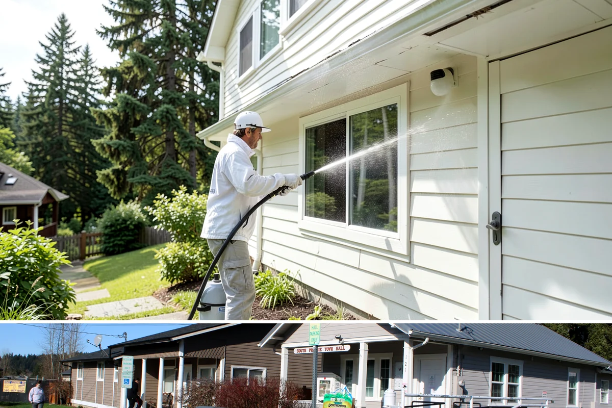 Deck & Fence Package in South Prairie, Pierce County, WA - Clean deck and fence in early summer during a dry window, especially if you plan to seal afterward.