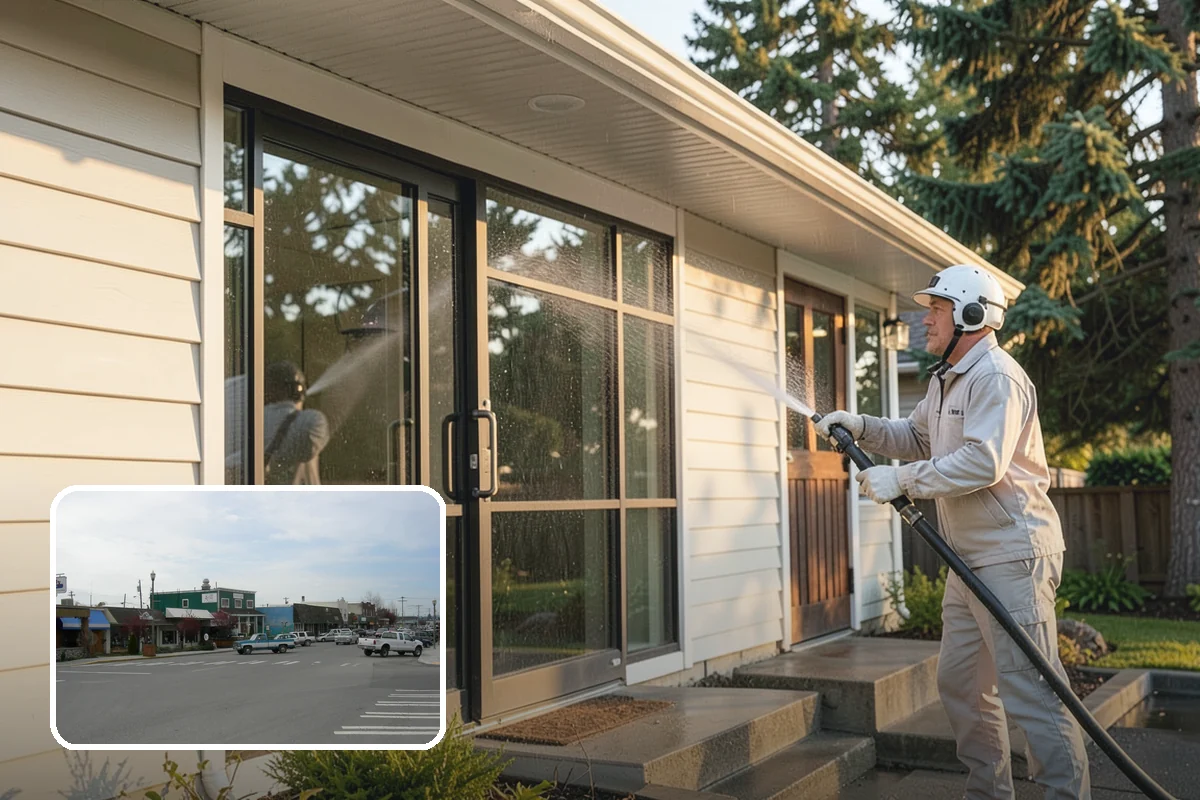 Deck & Fence Package in Stanwood, Snohomish County, WA - Matches brightened tone across deck and fence