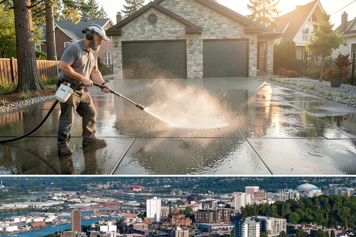 Deck & Fence Package in Tacoma, Pierce County, WA - Clean deck and fence in early summer during a dry window, especially if you plan to seal afterward.