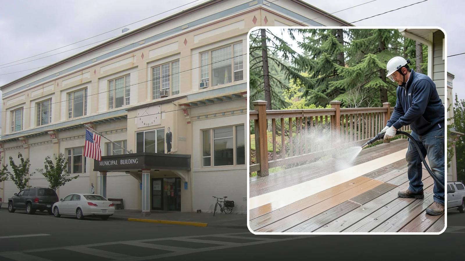 Deck Brightening in Anacortes, Skagit County, WA - Apply a wood brightener that neutralizes cleaned decks and restores a bright, even PNW-ready tone.