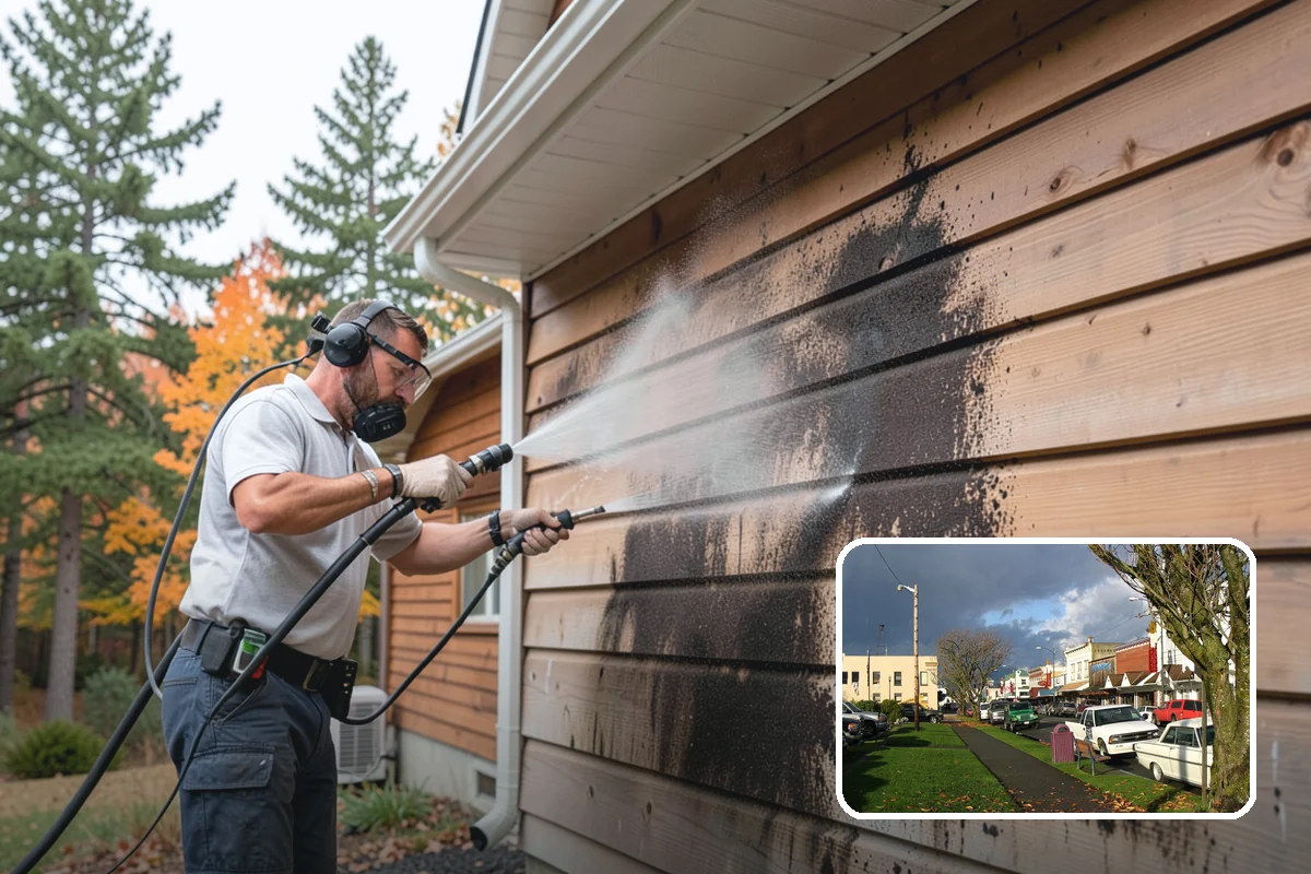 Deck Brightening in Arlington, Snohomish County, WA - Neutralizes the wood after cleaning