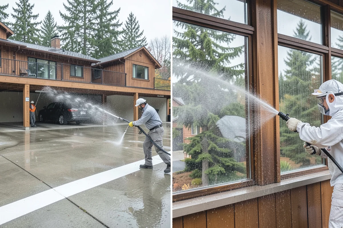 Deck Brightening in Beaux Arts Village, King County, WA - Confirm the deck is cleaned and still damp