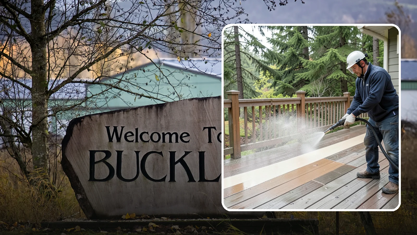 Deck Brightening in Buckley, Pierce County, WA - Apply a wood brightener that neutralizes cleaned decks and restores a bright, even PNW-ready tone.