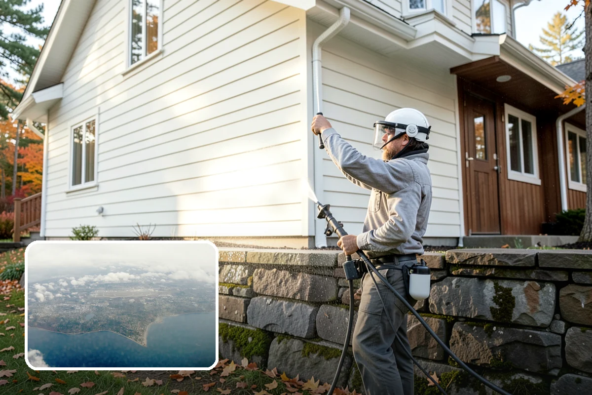 Deck Brightening in Burien, King County, WA - Neutralizes the wood after cleaning