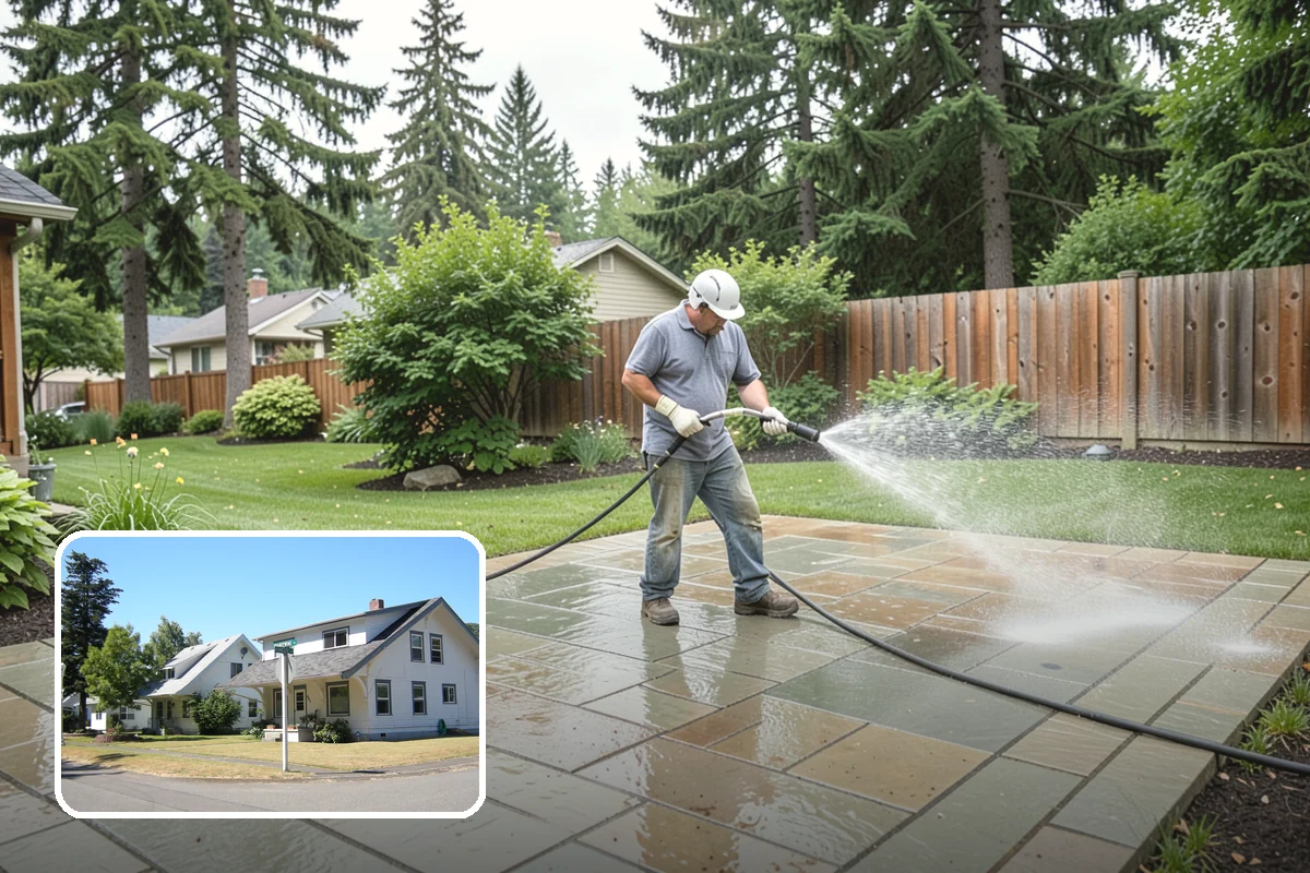 Deck Brightening in DuPont, Pierce County, WA - Neutralizes the wood after cleaning