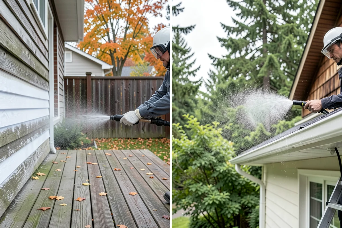 Deck Brightening in DuPont, Pierce County, WA - Confirm the deck is cleaned and still damp
