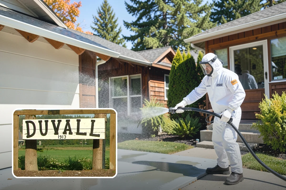 Deck Brightening in Duvall, King County, WA - Neutralizes the wood after cleaning