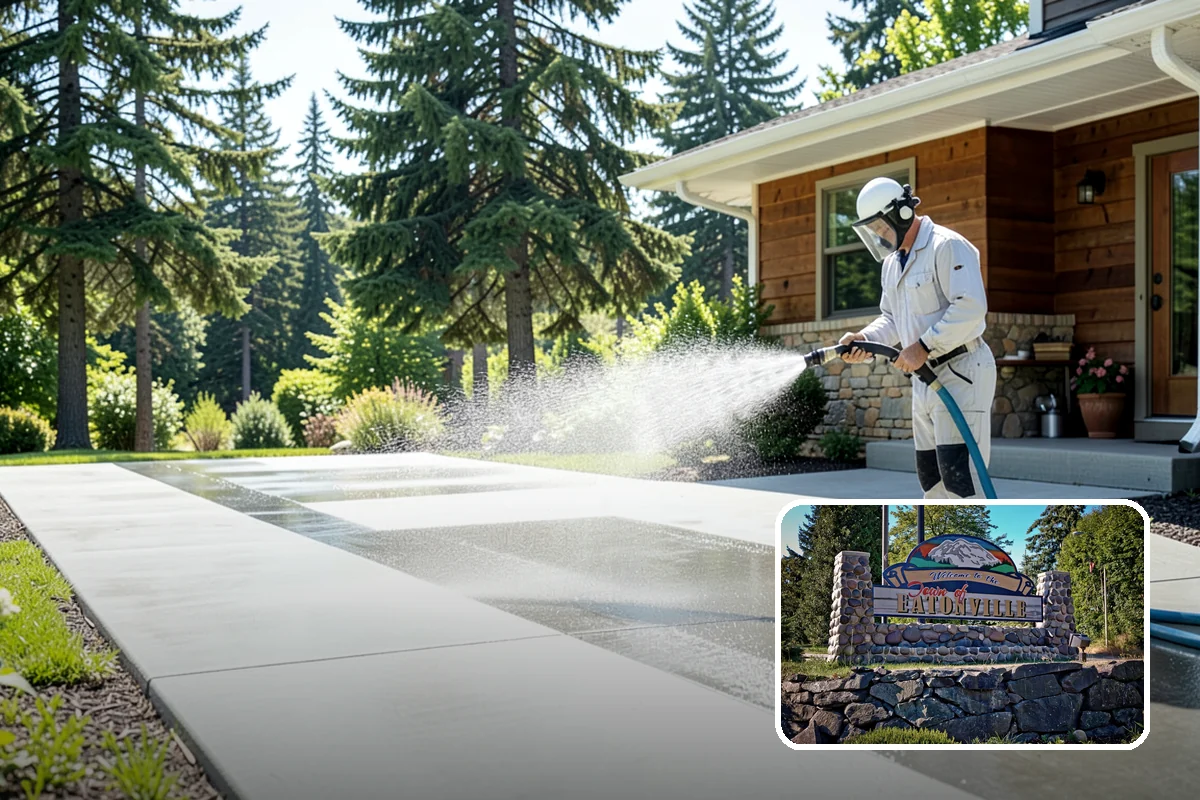 Deck Brightening in Eatonville, Pierce County, WA - Neutralizes the wood after cleaning