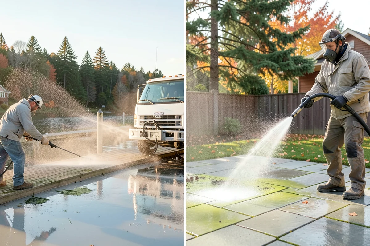 Deck Brightening in Federal Way, King County, WA - Confirm the deck is cleaned and still damp