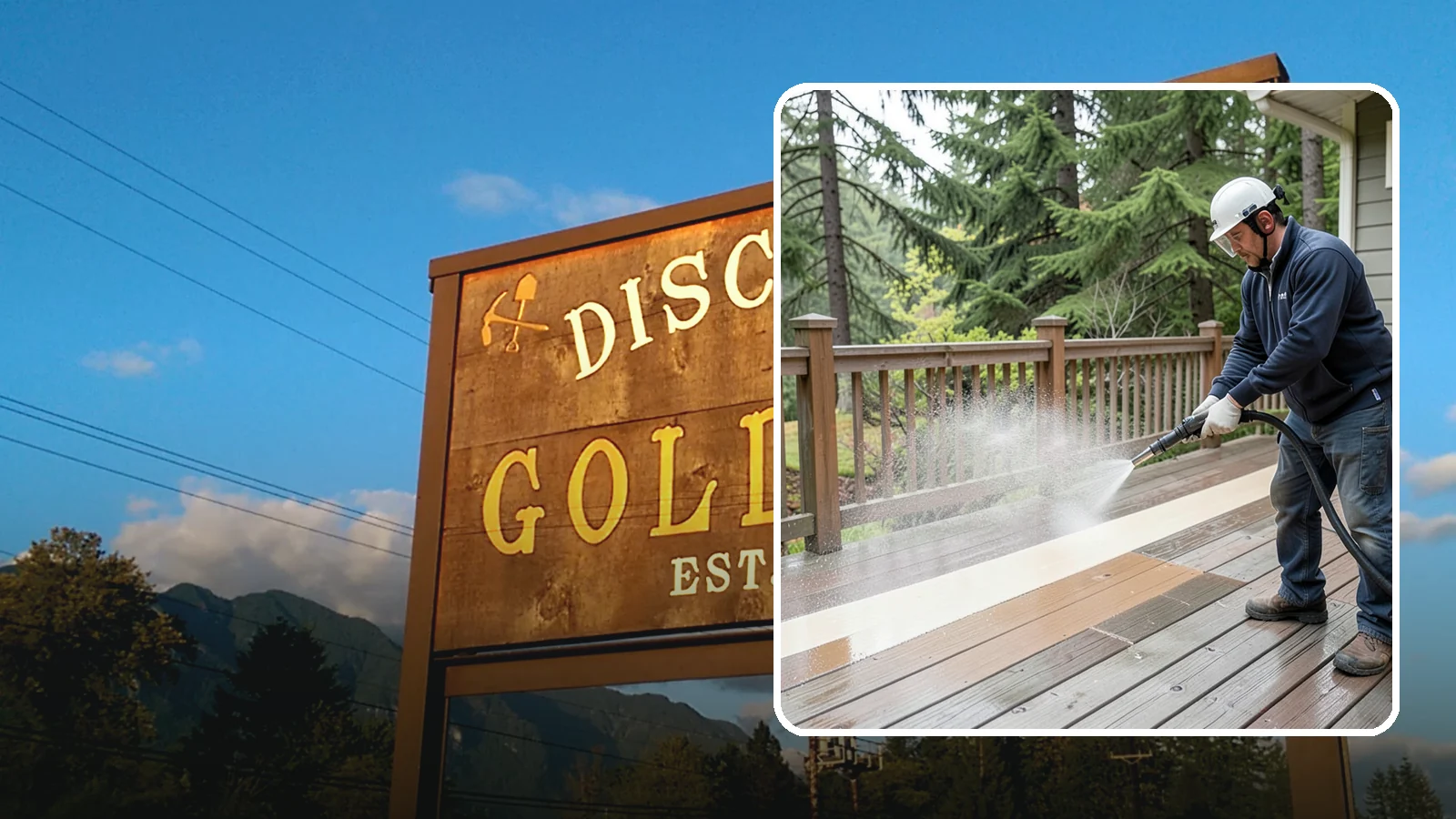 Deck Brightening in Gold Bar, Snohomish County, WA - Apply a wood brightener that neutralizes cleaned decks and restores a bright, even PNW-ready tone.