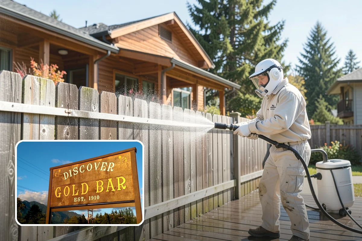 Deck Brightening in Gold Bar, Snohomish County, WA - Neutralizes the wood after cleaning