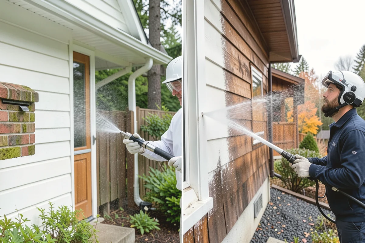 Deck Brightening in La Conner, Skagit County, WA - Confirm the deck is cleaned and still damp