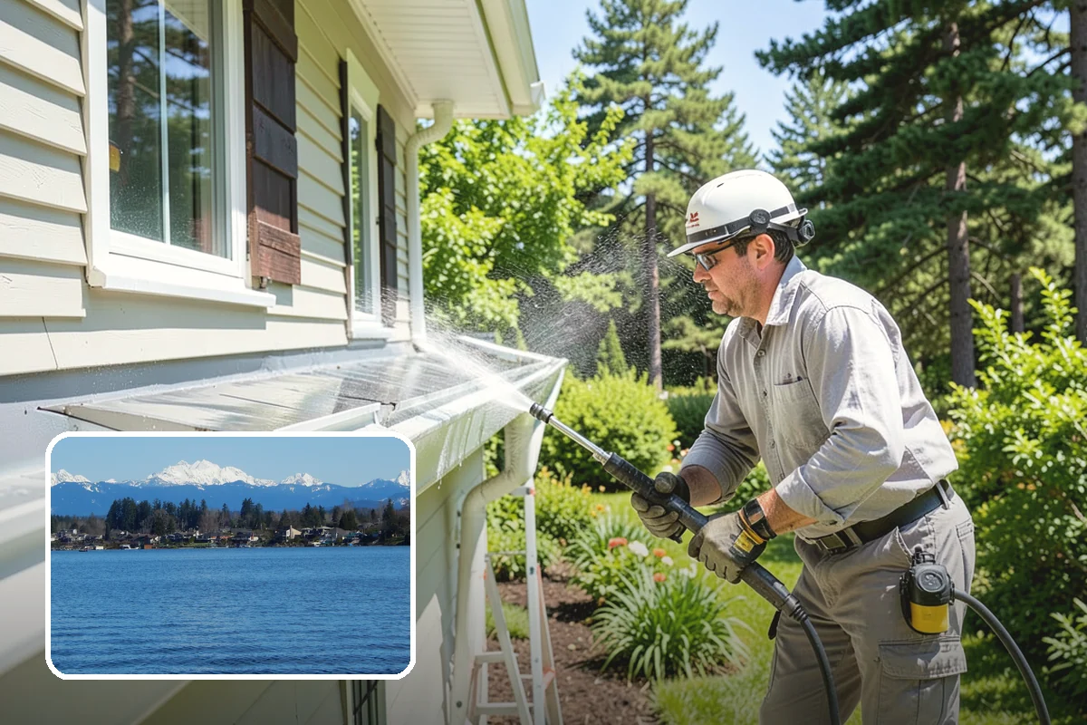 Deck Brightening in Lake Stevens, Snohomish County, WA - Neutralizes the wood after cleaning