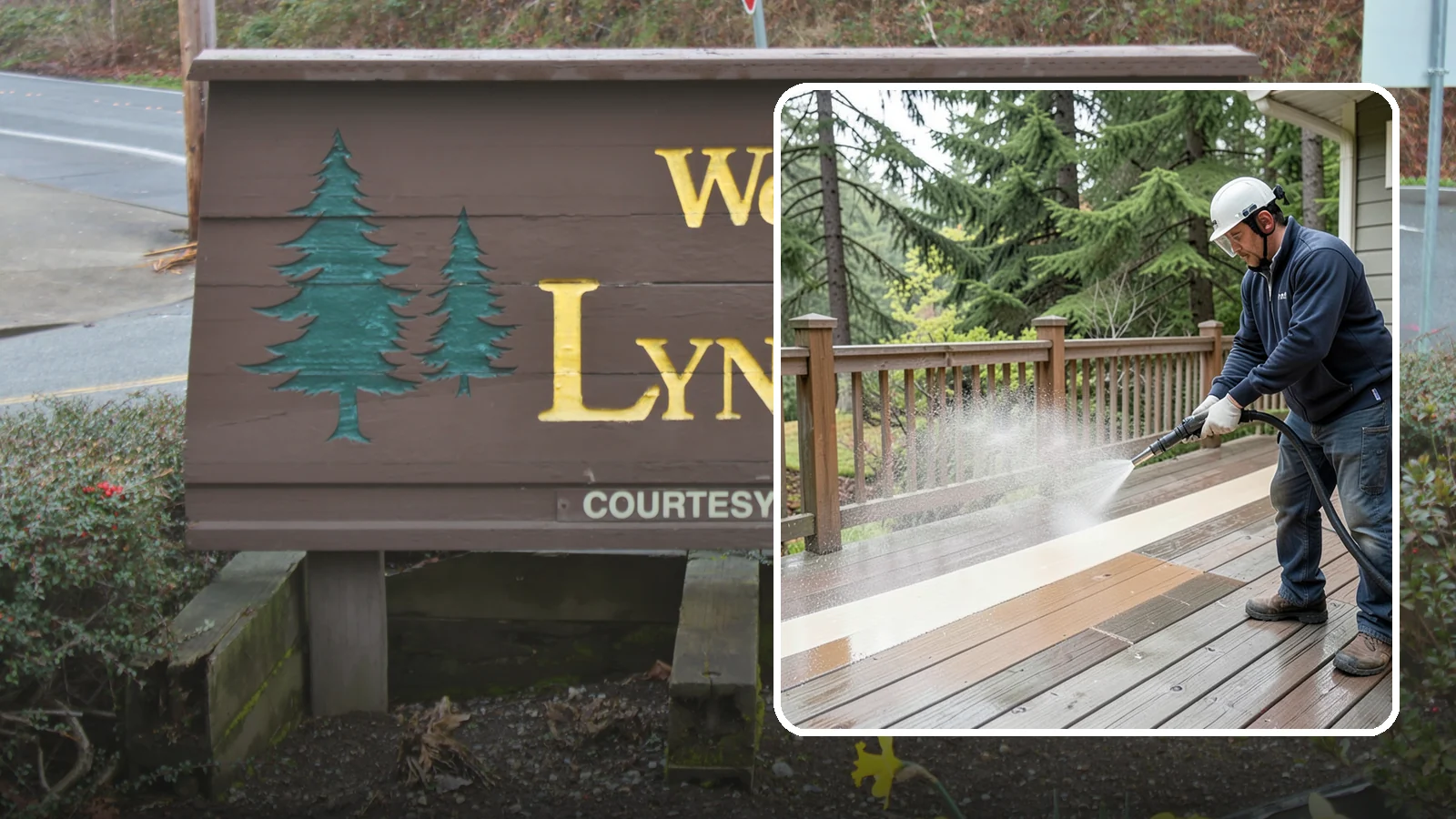Deck Brightening in Lynnwood, Snohomish County, WA - Apply a wood brightener that neutralizes cleaned decks and restores a bright, even PNW-ready tone.