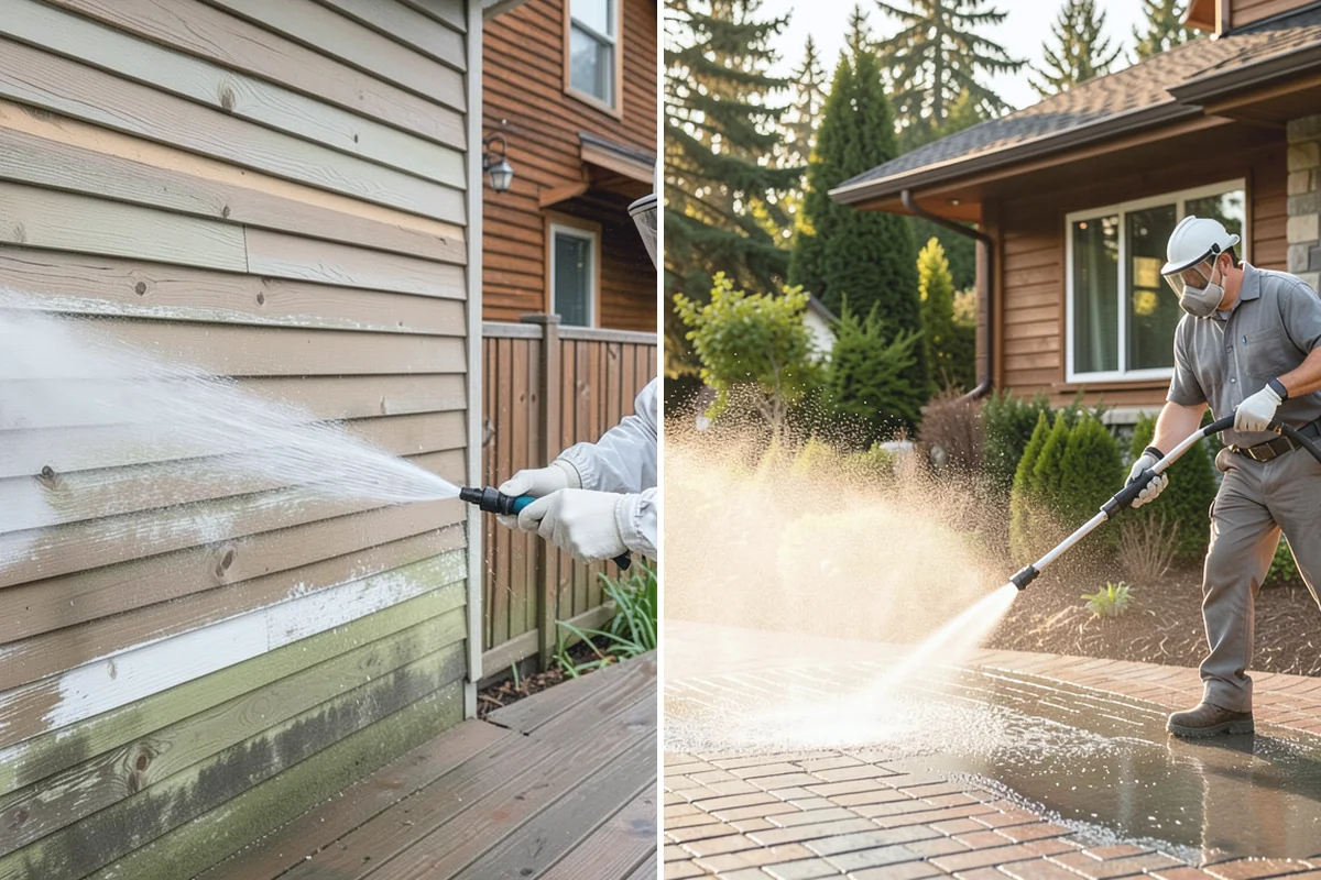 Deck Brightening in Medina, King County, WA - Confirm the deck is cleaned and still damp