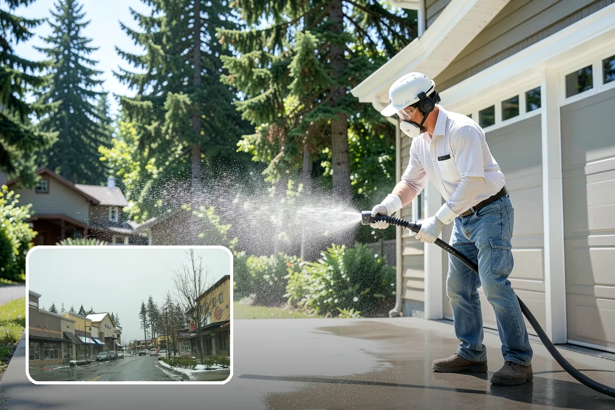 Deck Brightening in Mill Creek, Snohomish County, WA - Neutralizes the wood after cleaning