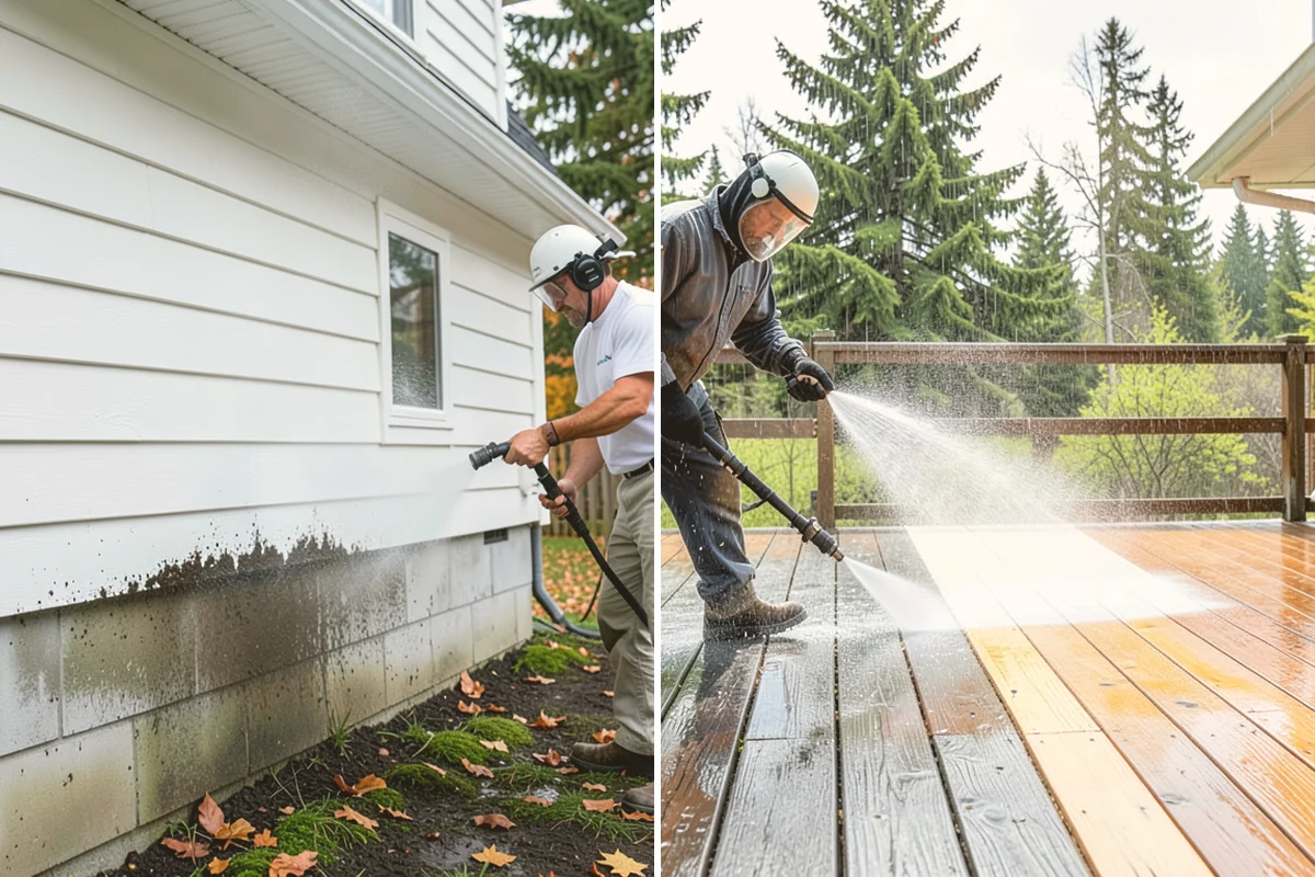 Deck Brightening in Mount Vernon, Skagit County, WA - Confirm the deck is cleaned and still damp