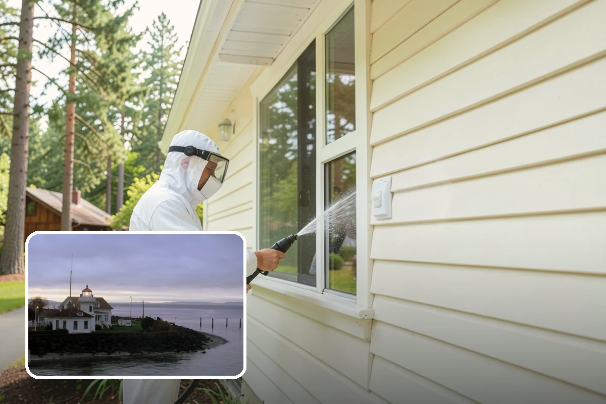Deck Brightening in Mukilteo, Snohomish County, WA - Neutralizes the wood after cleaning