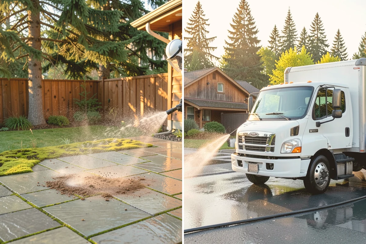 Deck Brightening in Newcastle, King County, WA - Confirm the deck is cleaned and still damp