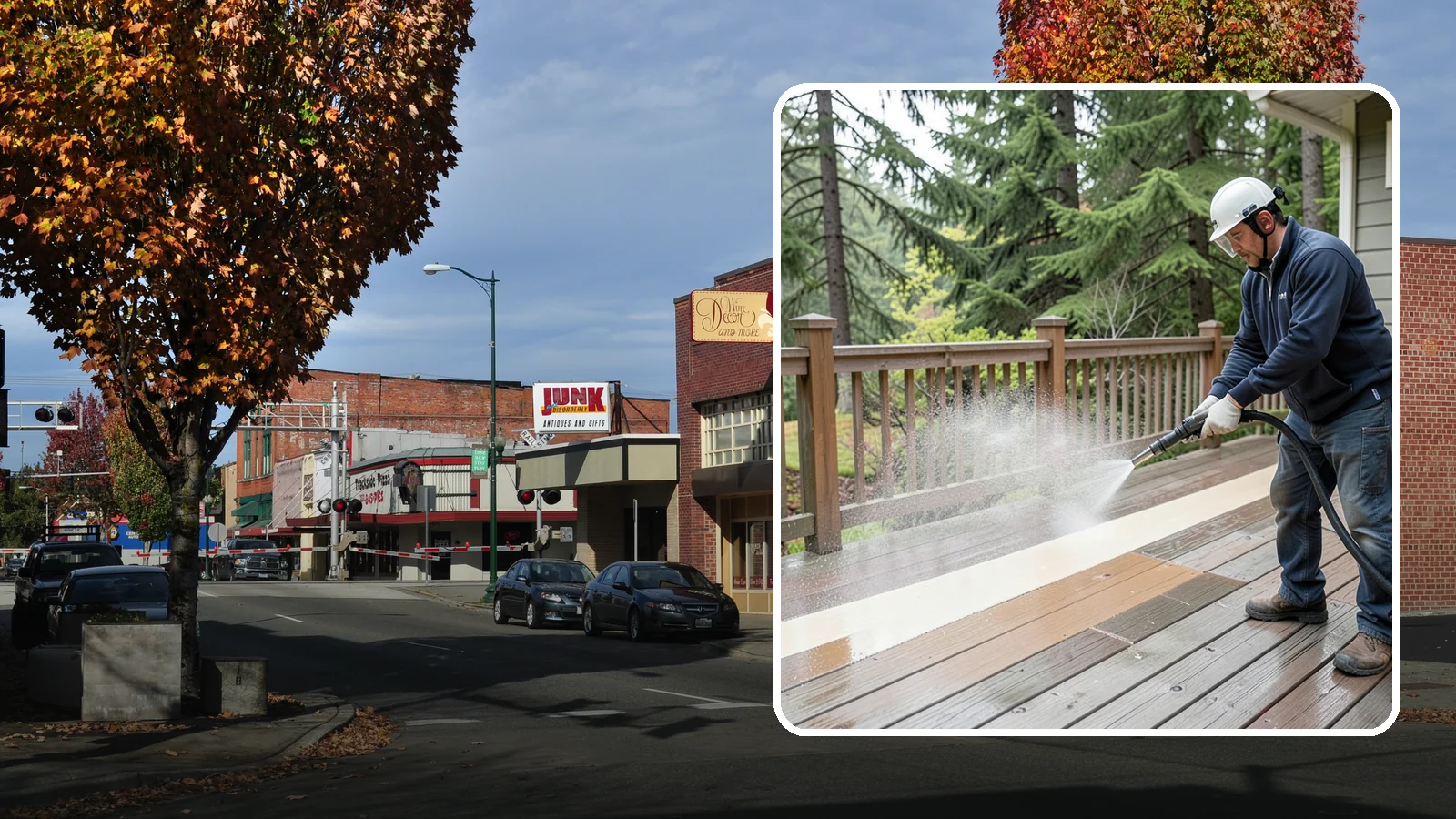 Deck Brightening in Puyallup, Pierce County, WA - Apply a wood brightener that neutralizes cleaned decks and restores a bright, even PNW-ready tone.