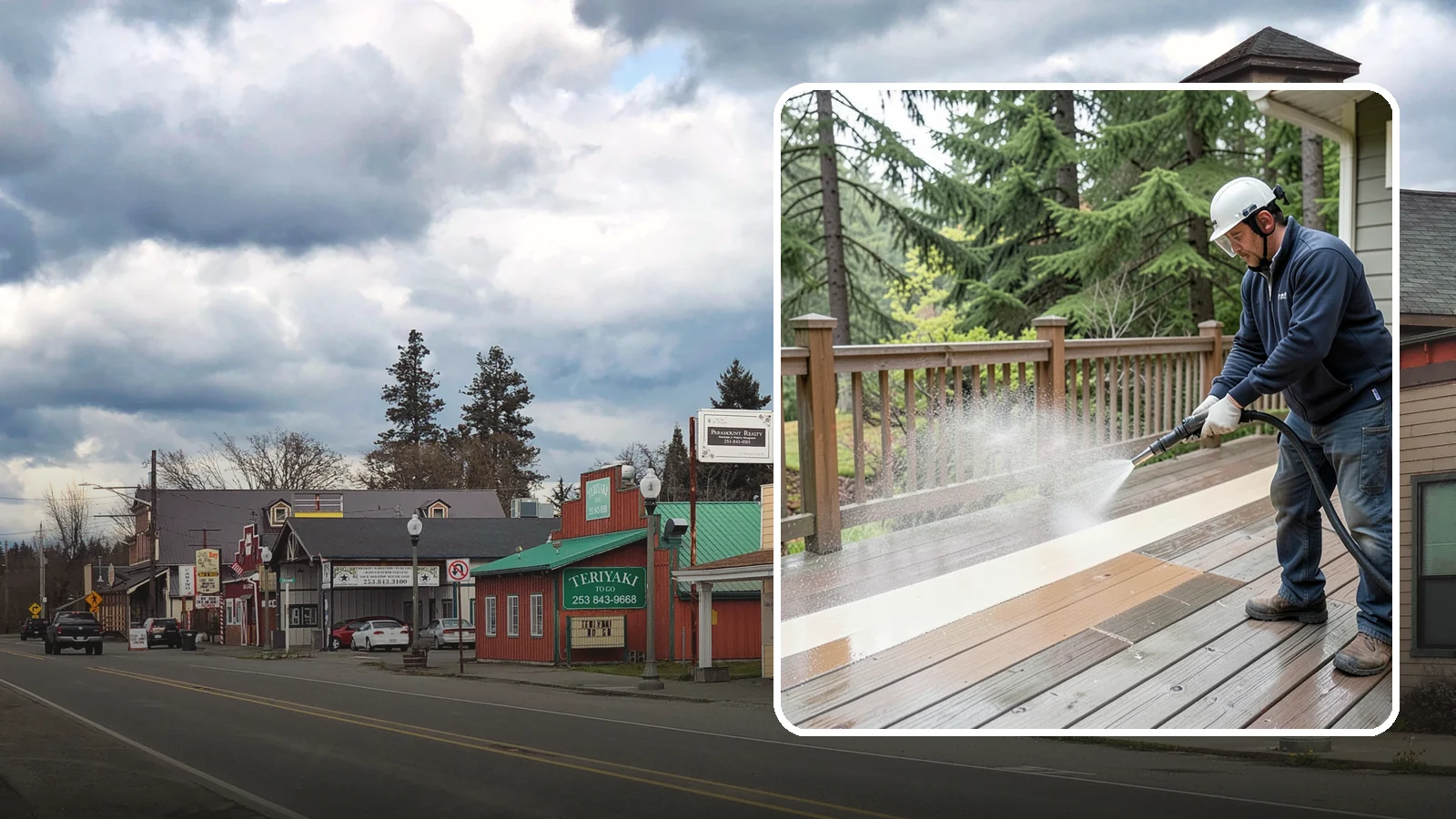 Deck Brightening in Roy, Pierce County, WA - Apply a wood brightener that neutralizes cleaned decks and restores a bright, even PNW-ready tone.