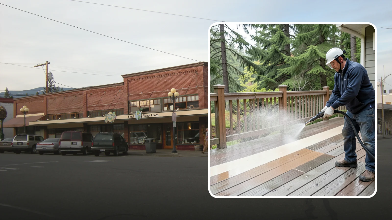 Deck Brightening in Sedro-Woolley, Skagit County, WA - Apply a wood brightener that neutralizes cleaned decks and restores a bright, even PNW-ready tone.