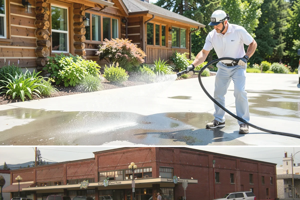 Deck Brightening in Sedro-Woolley, Skagit County, WA - Brighten decks right after cleaning in dry summer weather for the best color and cure.