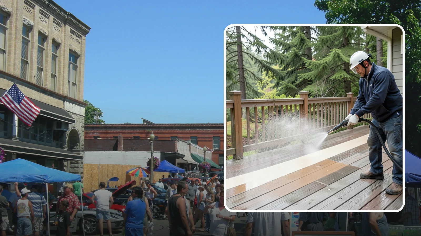 Deck Brightening in Snohomish, Snohomish County, WA - Apply a wood brightener that neutralizes cleaned decks and restores a bright, even PNW-ready tone.