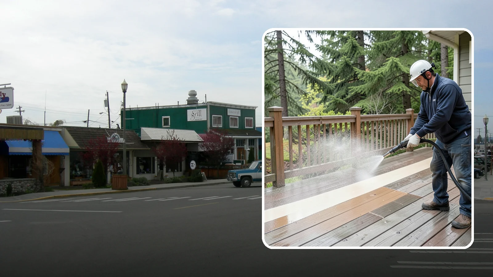 Deck Brightening in Stanwood, Snohomish County, WA - Apply a wood brightener that neutralizes cleaned decks and restores a bright, even PNW-ready tone.