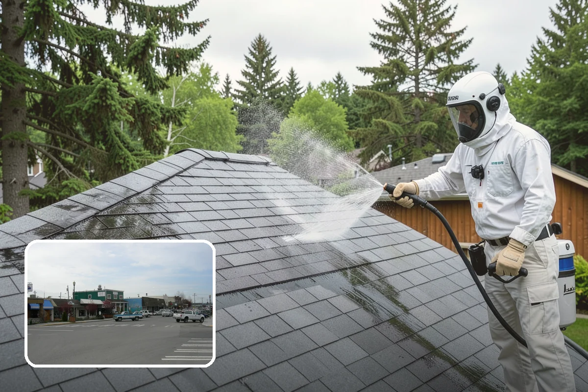 Deck Brightening in Stanwood, Snohomish County, WA - Neutralizes the wood after cleaning