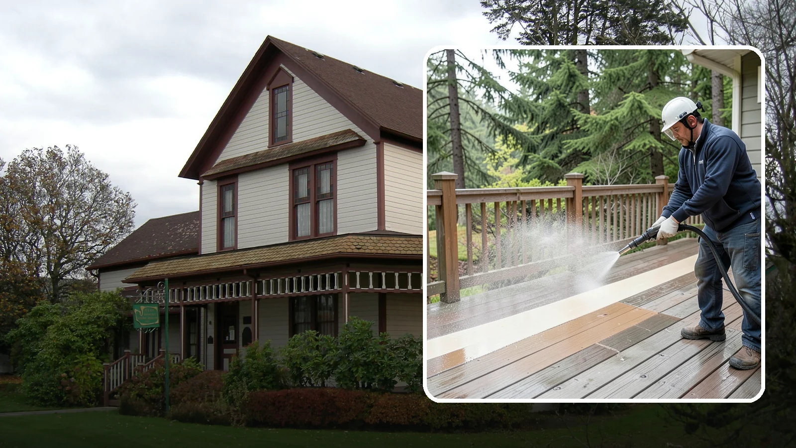 Deck Brightening in Sumner, Pierce County, WA - Apply a wood brightener that neutralizes cleaned decks and restores a bright, even PNW-ready tone.