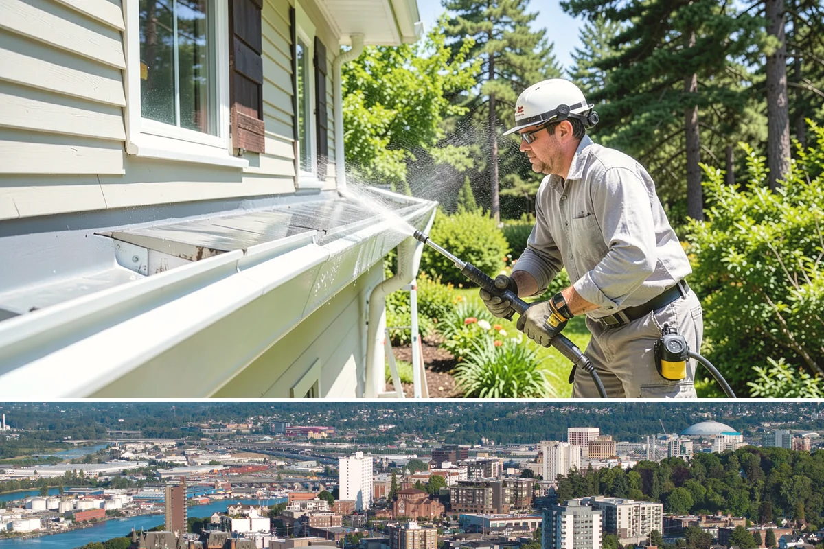 Deck Brightening in Tacoma, Pierce County, WA - Brighten decks right after cleaning in dry summer weather for the best color and cure.