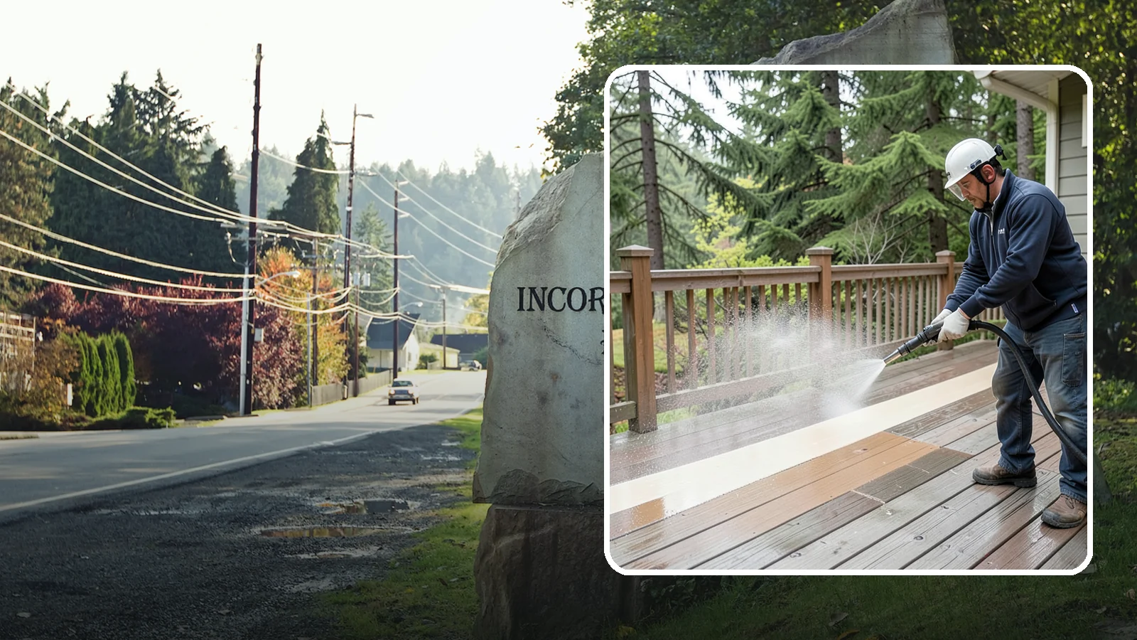 Deck Brightening in Wilkeson, Pierce County, WA - Apply a wood brightener that neutralizes cleaned decks and restores a bright, even PNW-ready tone.