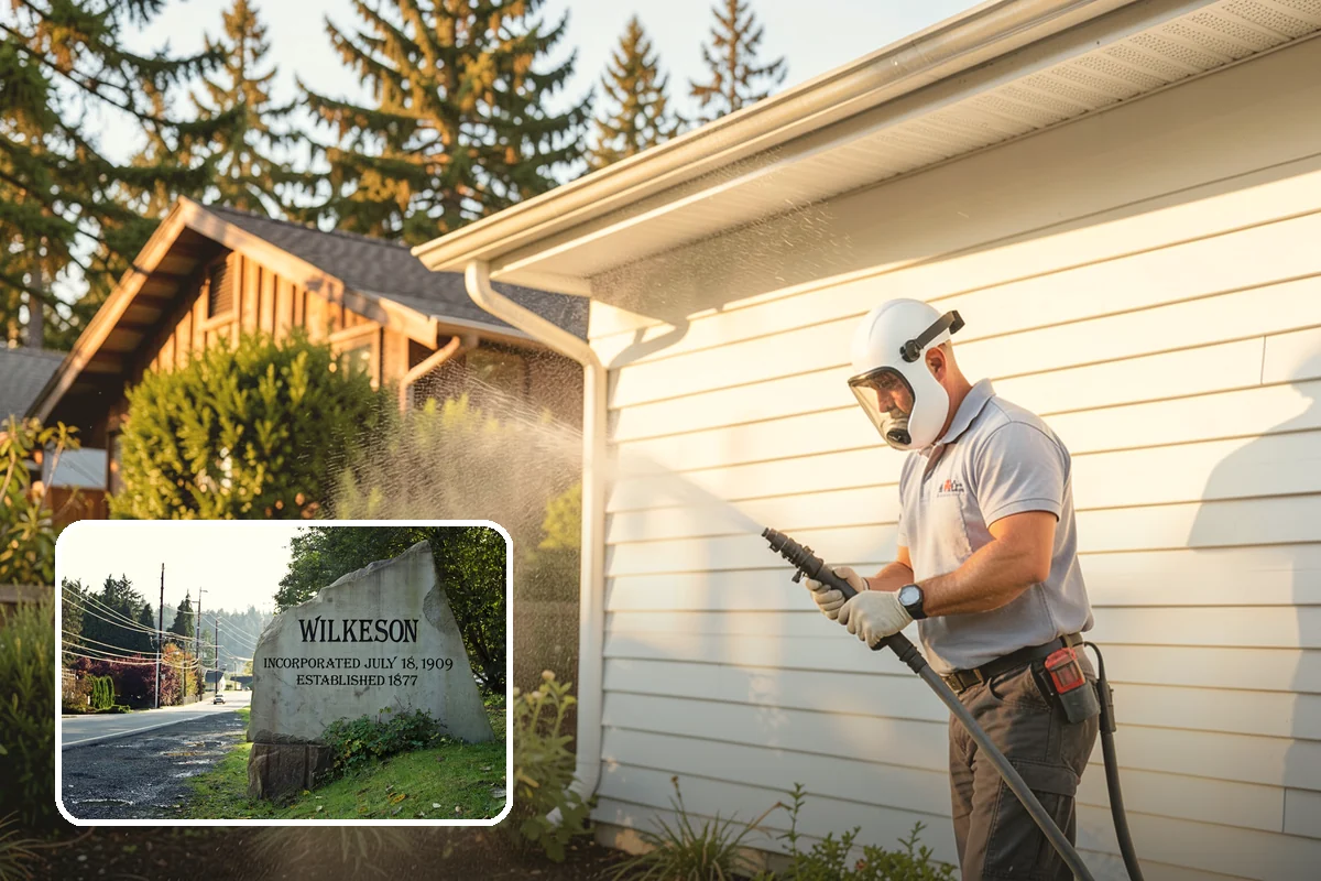 Deck Brightening in Wilkeson, Pierce County, WA - Neutralizes the wood after cleaning