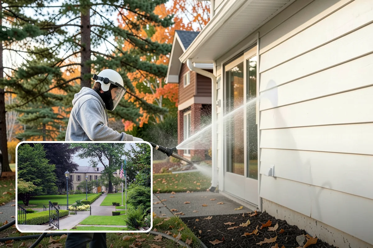 Deck Brightening in Woodinville, King County, WA - Neutralizes the wood after cleaning