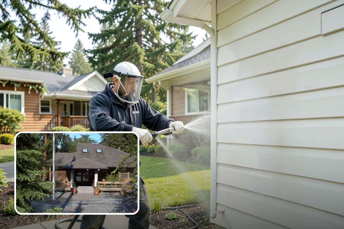 Deck Brightening in Yarrow Point, King County, WA - Neutralizes the wood after cleaning