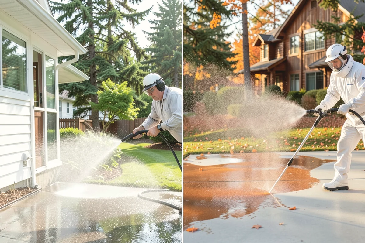 Deck Maintenance Cleaning in Anacortes, Skagit County, WA - Clear the deck and rinse loose debris
