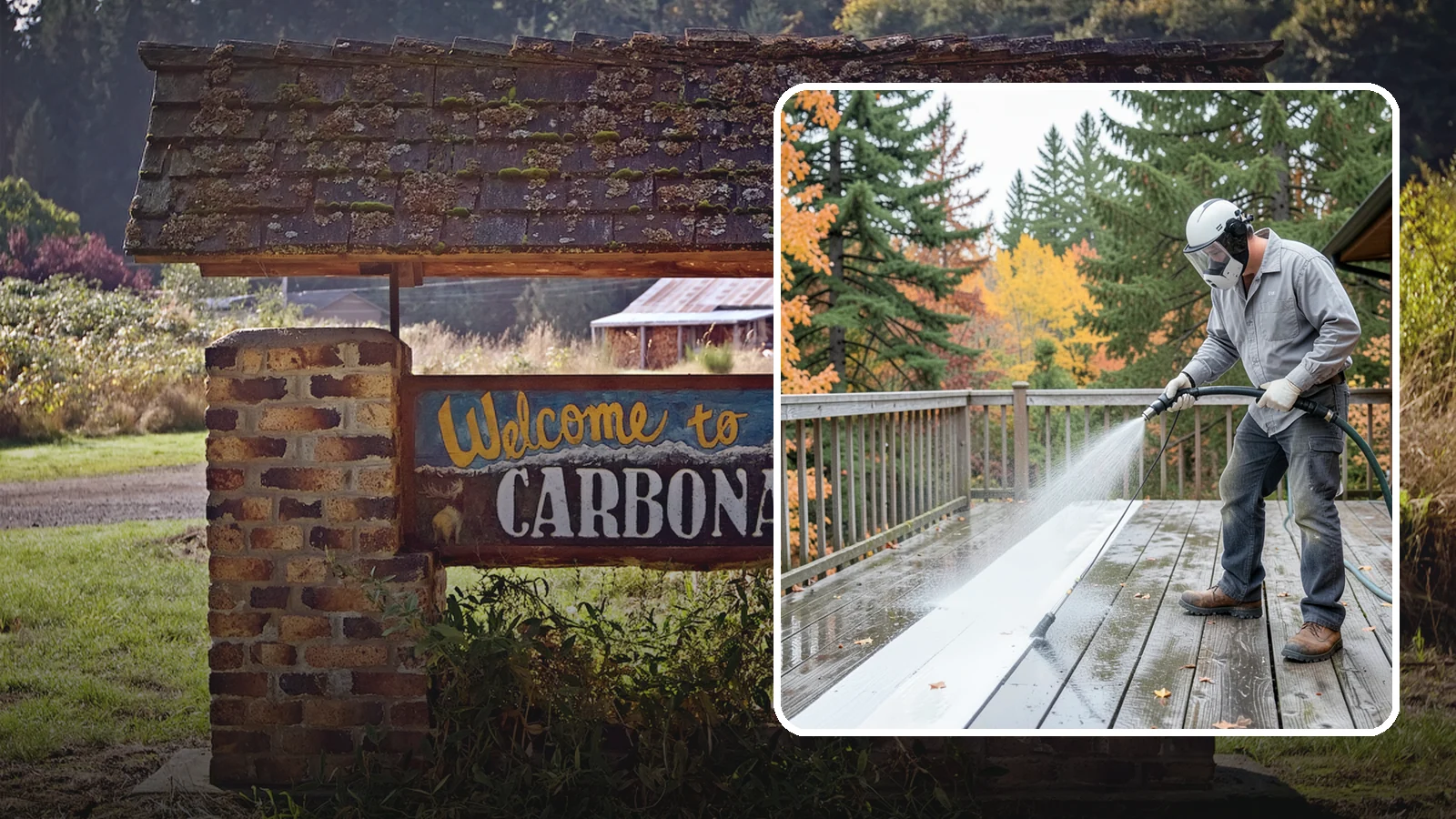 Deck Maintenance Cleaning in Carbonado, Pierce County, WA - Keep a finished deck on a regular soft-wash schedule to hold off Northwest growth year over year.